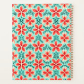 Coral and Mint Floral  Planer (Rückseite)