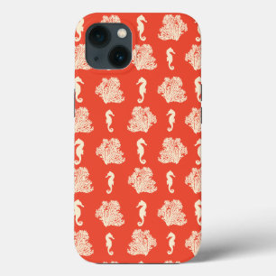 Coral and Seahorses Coastal Beach Case-Mate iPhone Hülle
