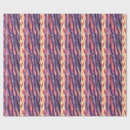 coral and violet pattern geschenkpapier (Flach)