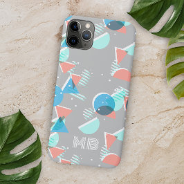 Coral Aqua Blue Green Gray Midjahrhundert Art Patt Case-Mate iPhone Hülle