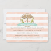 Coral Aqua Dental School Abschluss Ankündigung (Rückseite)