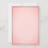 Coral aquamarin rosa Kolibri Blumendusche Einladung (Rückseite)