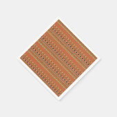 Coral Aztec Style Südwest Muster Serviette (Ecke)