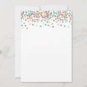 Coral Baby Sprinkle Dusche einladen Einladung (Rückseite)