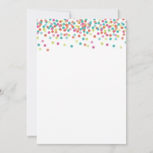 Coral Baby Sprinkle Dusche einladen Einladung (Rückseite)