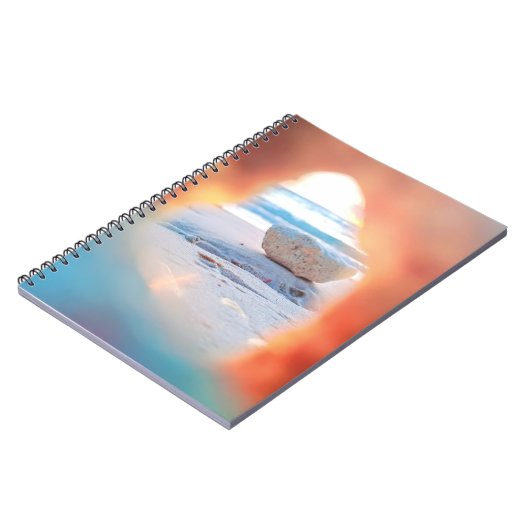 Coral Beach View Notebook Notizblock (Linke Seite)