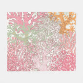Coral Beauty: Underwater Pattern Wonderland. Fleecedecke (Vorderseite (Horizontal))
