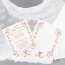 Coral Bells Scrollwork Hochzeitsempfang