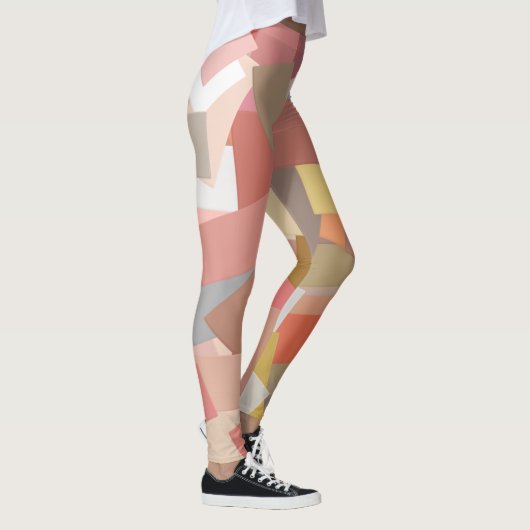 Coral Blocks Leggings (Rechts)