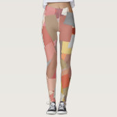 Coral Blocks Leggings (Vorderseite)