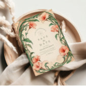 Coral Bloom Hochzeit Save The Date