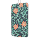 Coral Bloom Swirl Moderner Vector Bloral Autolufterfrischer (Links)