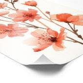 Coral Blossom Dreams Fotodruck (Ecke)