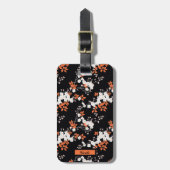 Coral Blossom Elegance Personalisiertes Gepäck Gepäckanhänger (Vorderseite vertikal)