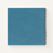 Coral & Blue Custom Notizblock (Rückseite)