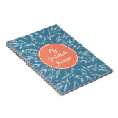 Coral & Blue Custom Notizblock (Rechte Seite)