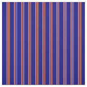 Coral & Blue Lines Stoff (Muster)