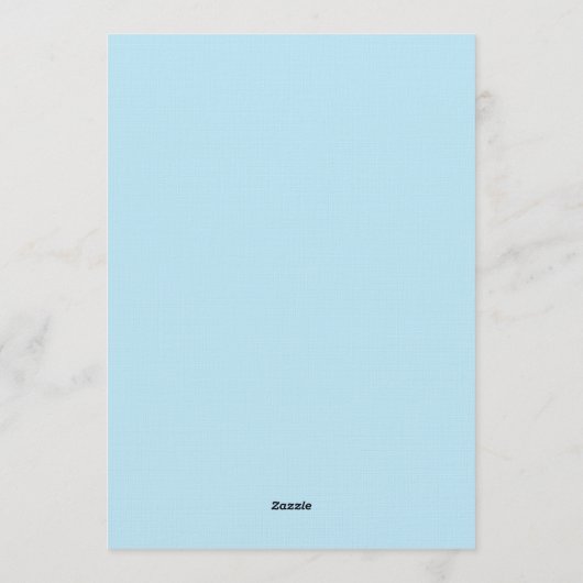 Coral Blue Painterly Bloom Wedding Einladung (Rückseite)