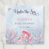 Coral Blue unter der Sea Marine Life Baby Dusche Geschenkanhänger (Vorderseite)