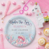Coral Blue unter der Sea Marine Life Baby Dusche Pappteller (Party)