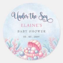Coral Blue unter der Sea Marine Life Baby Dusche
