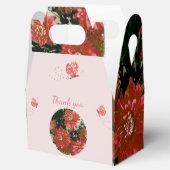 Coral Blume Butterfly Floral Vielen Dank Geschenkschachtel (Geöffnet)
