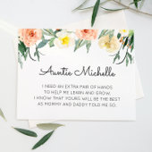 Coral Blume werden Sie mein Godmuttervorschlag sei Einladung