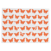 Coral Bold Mod Butterflies Große Geschenktüte (Rückseite)