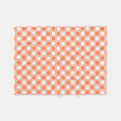 Coral Bold Mod Squares Fleecedecke (Vorderseite (Horizontal))