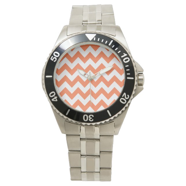 Coral Bold Zickzack Armbanduhr (Vorderseite)