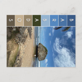 Coral Boulder - Bathsheba, Barbados Postkarte