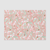 Coral Branches with Seashells Nautical Pattern Seidenpapier (Vorderseite)