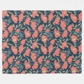 Coral Breeze Floral Fleecedecke (Vorderseite (Horizontal))