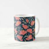 Coral Breeze Floral Kaffeetasse (VorderseiteRechts)