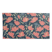 Coral Breeze Floral Kissenbezug (Rückseite-Rechts)