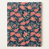 Coral Breeze Floral Personalisiert Planner Planer (Rückseite)
