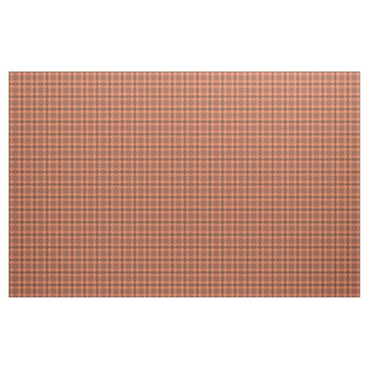 Coral Brown Checker Argyle Pattern Stoff (Yard (91,4 cm))