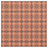 Coral Brown Checker Argyle Pattern Stoff (Muster)