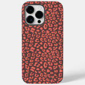 Coral Brown Leopard Print Case-Mate iPhone Hülle (Rückseite)