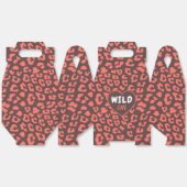 Coral Brown Leopard Print Geschenkschachtel (Ungeklappt)