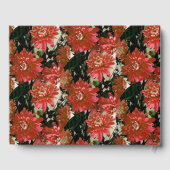 Coral Butterflies Floral Country Gästebuch (Rückseite)