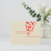 Coral Butterfly Save the Date Einladung (Stehend Vorderseite)