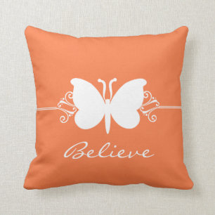Coral Butterfly Wirbel Pillow Kissen