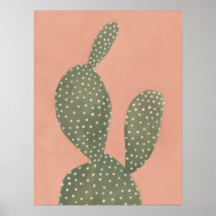 Coral Cacti Poster