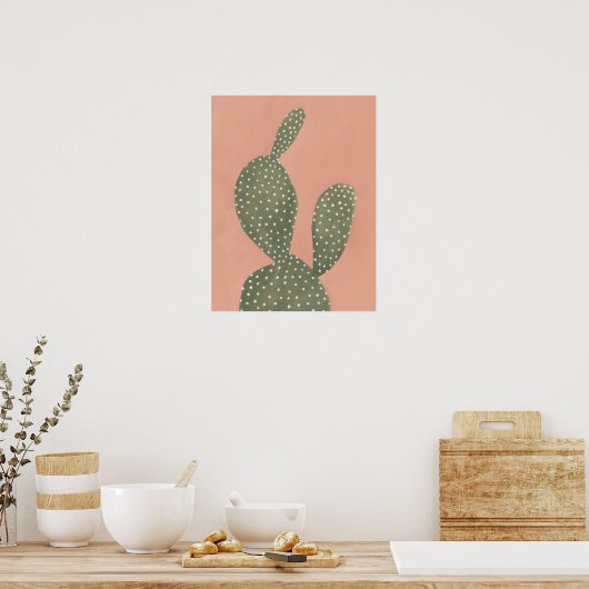 Coral Cacti Poster (Küche)