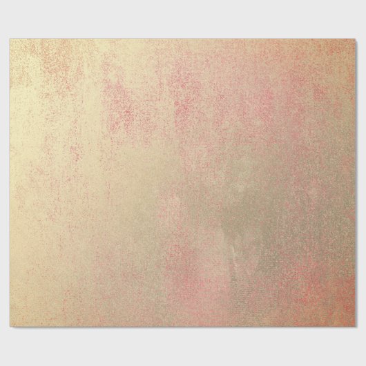 Coral Candy Champaign Sepia Foxier Gold Abstrakt Geschenkpapier (Flach)