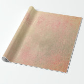 Coral Candy Champaign Sepia Foxier Gold Abstrakt Geschenkpapier (Ungerollt)