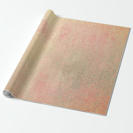 Coral Candy Champaign Sepia Foxier Gold Abstrakt Geschenkpapier