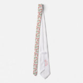 Coral Carnation Neck Tie Krawatte (Rückseite)