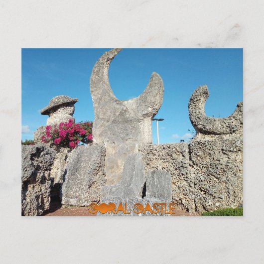 Coral Castle, Miami Postkarte (Vorderseite)